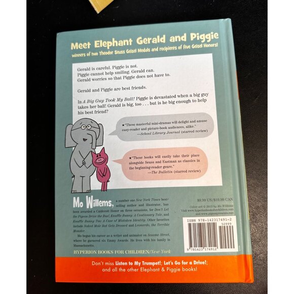 Lot of 3 Mo Willems Elephant and Piggie Books 1st Editiion Hardcover and Softcov - Picture 7 of 11